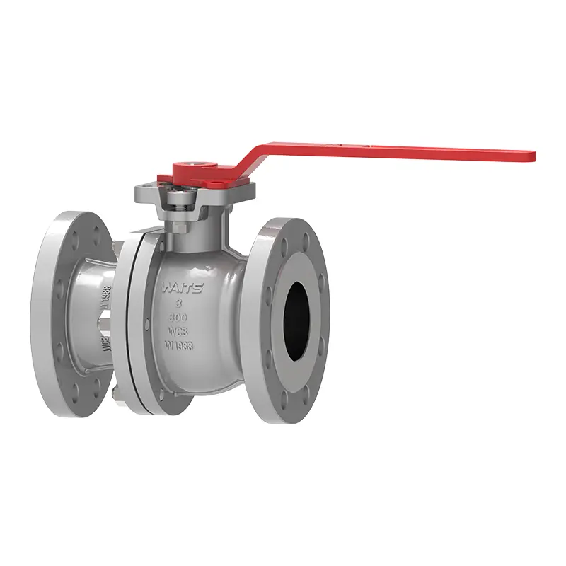 2 pcs flange floating ball valve
